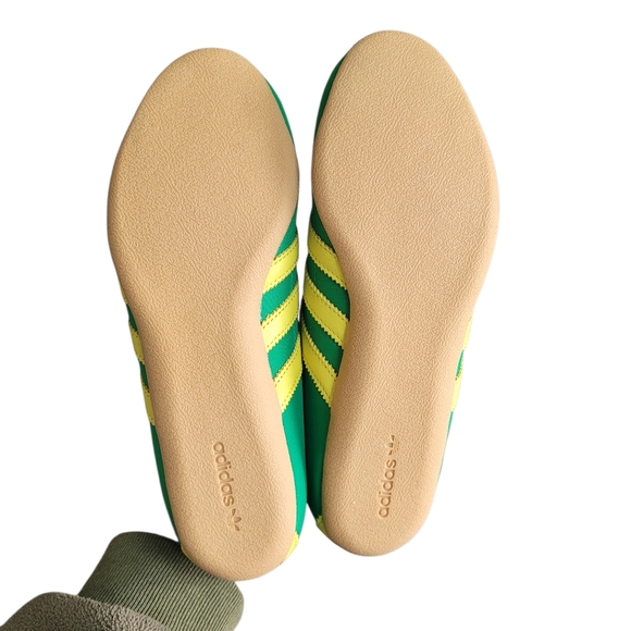 ADIDAS Green Yellow Tokyo Slim Lace Up Sneakers Size 7.5 - Picture 12 of 16